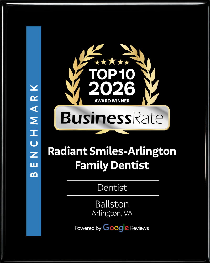 Radiant Smiles – Top 10 dentists in Ballston, Arlington for 2026, awarded by BusinessRate based on Google reviews